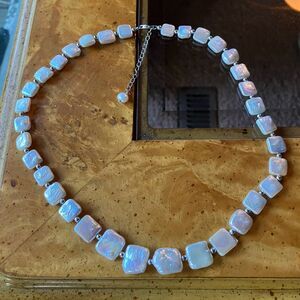 Natural Baroque Pearl Sterling Silver Necklace